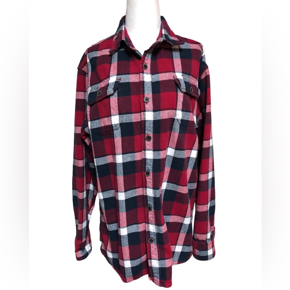 Jachs mens plaid cotton red